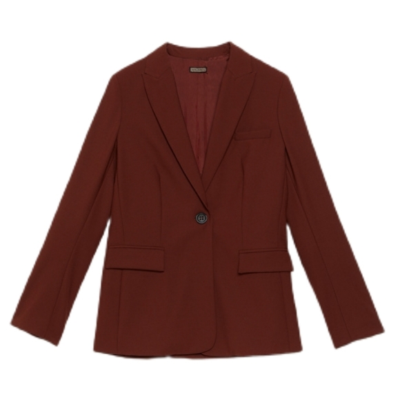 Forever 21 Burgundy Blazer Jacket Medium - Picture 9 of 9